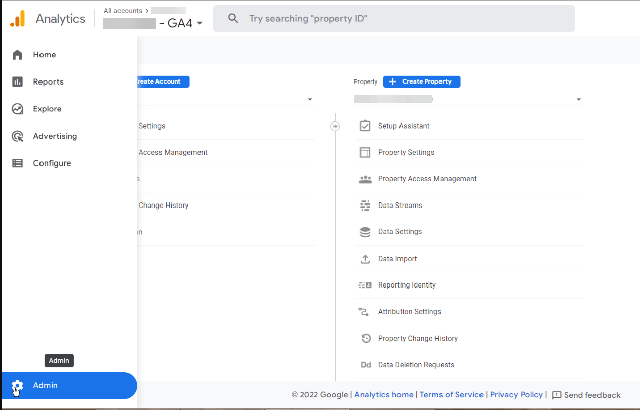 Click ADMIN option on the bottom left Click ADMIN option on the bottom left