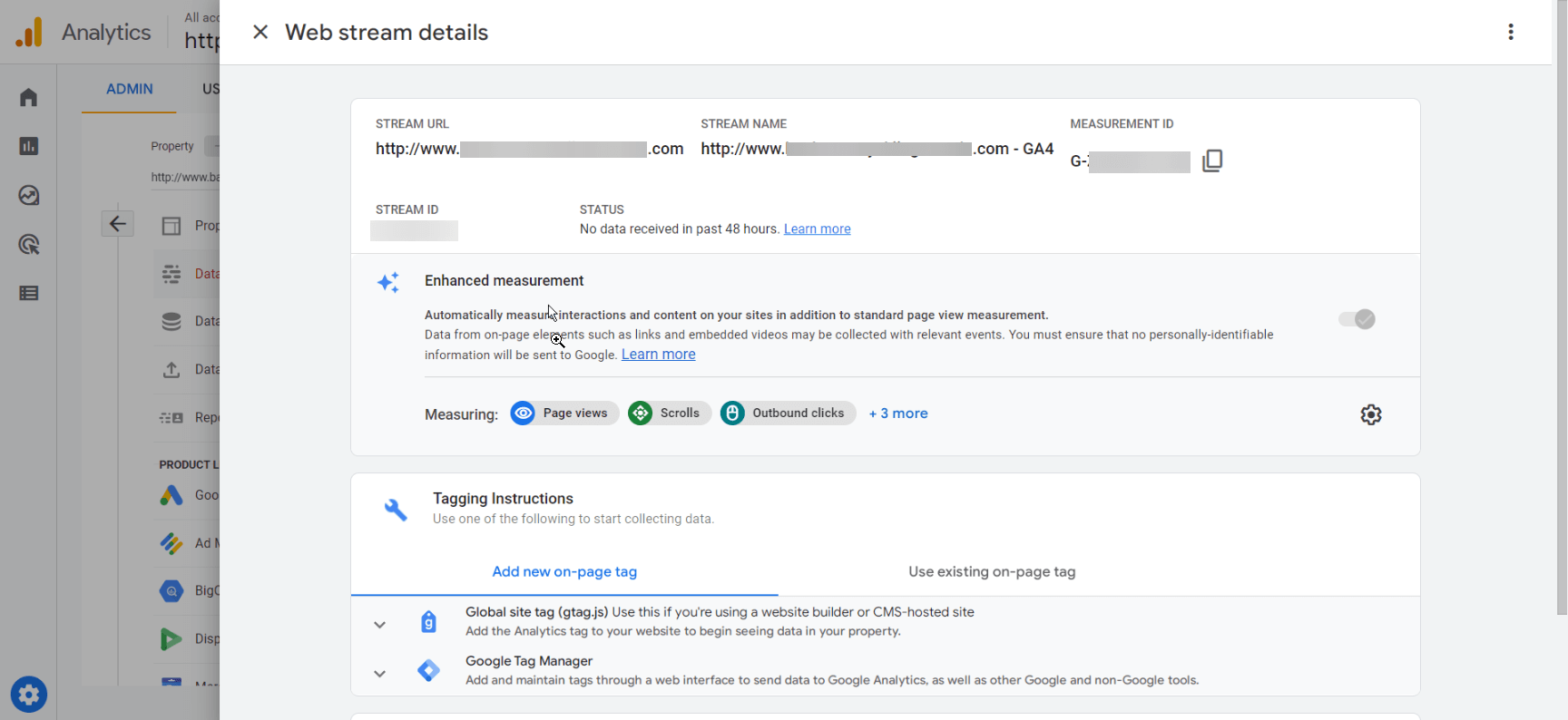 Click the Global Site tag option