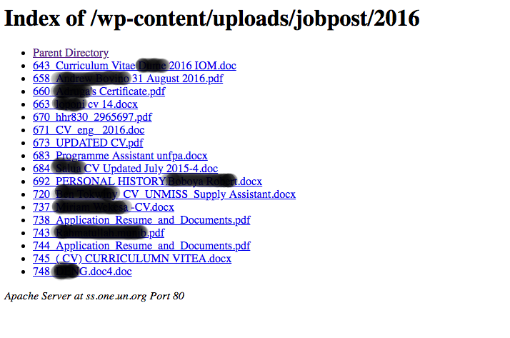 united-nations-wordpress-disclosure-vulnerability-screenshot united-nations-wordpress-disclosure-vulnerability-screenshot